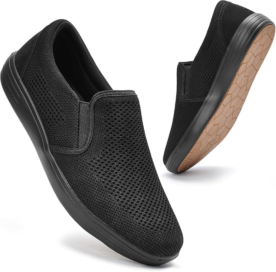 Amazon.com | Puxowe Men's Casual Slip On Walking Shoes Mesh